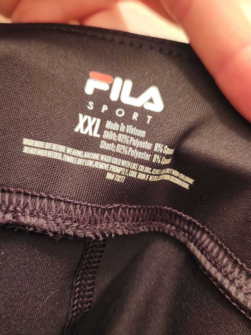 Fila Black Active Skort With Built In Spandex Size XXL - Picture 4 of 7